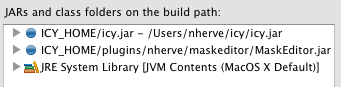 Icy4Eclipse : buildpath